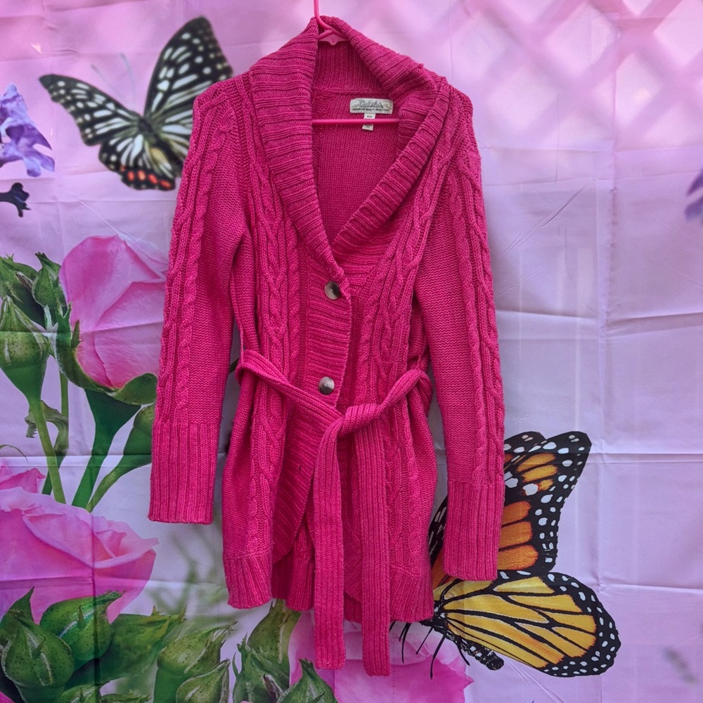 Pink Cabelas Knit Sweater